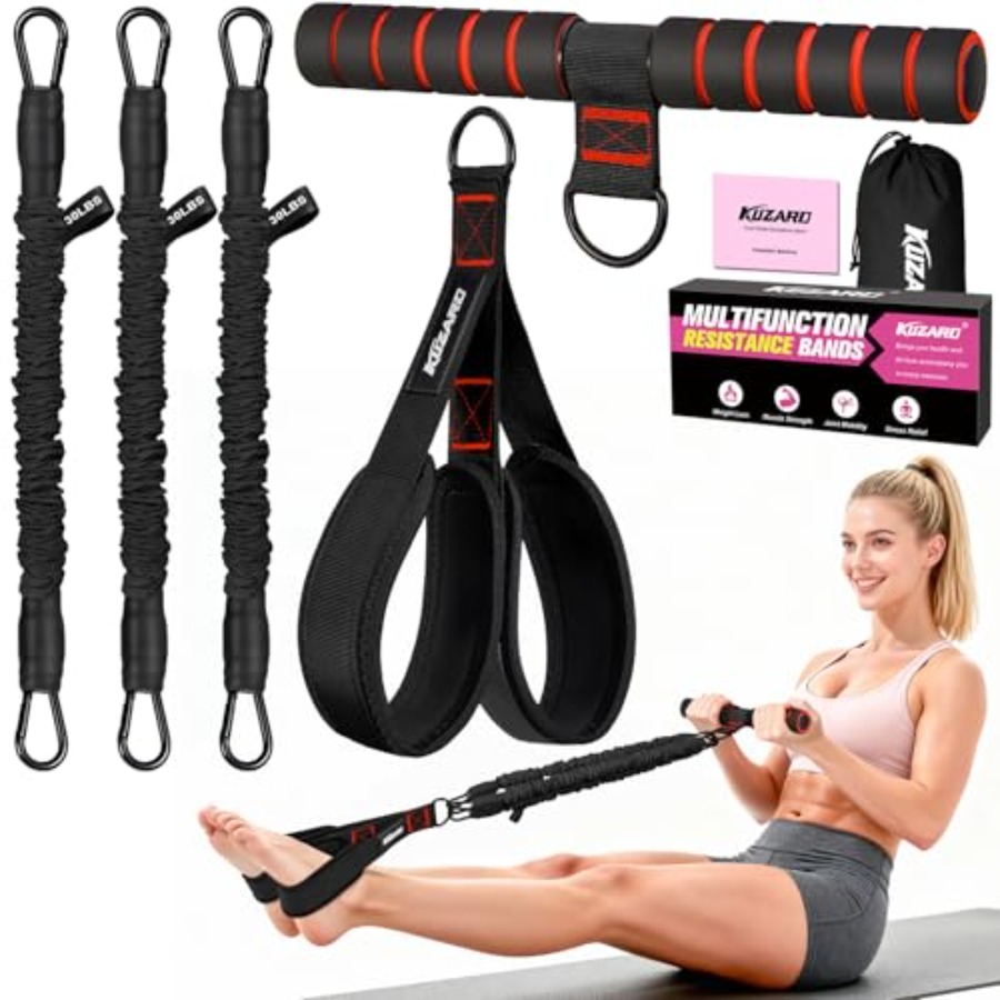 Home Gym Resistance - Multifunction pedal resistance band with handle