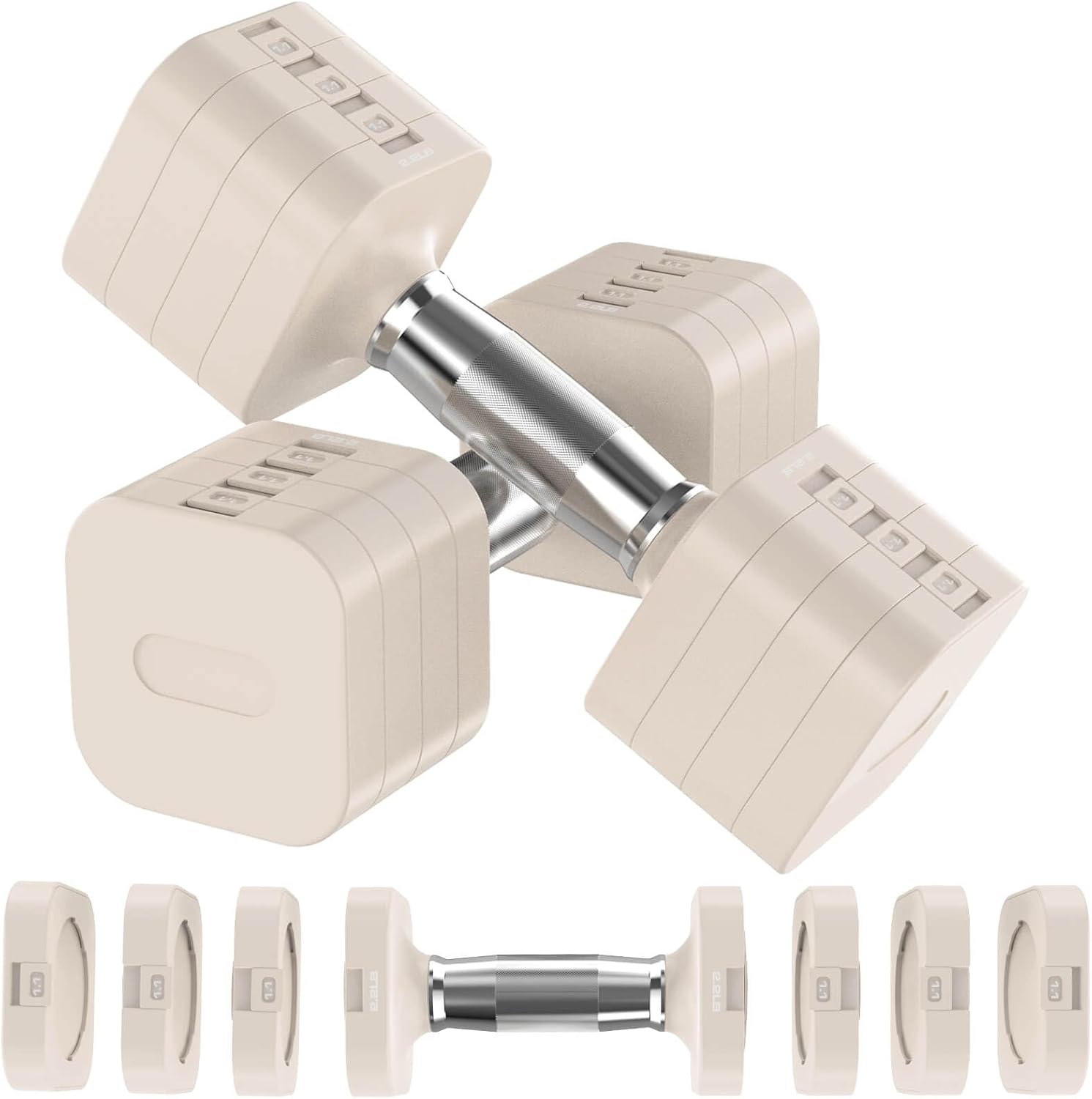 Home Gym Usa - Adjustable Dumbbells Set, 22LB 26.4LB 30.8LB,