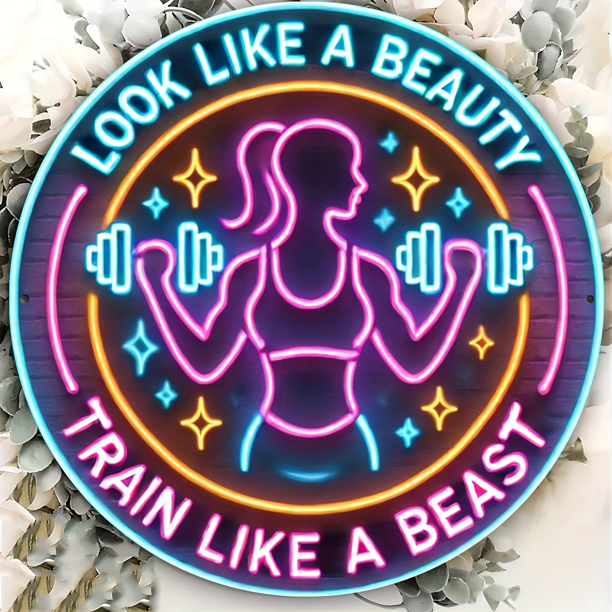 Home Gym Neon Sign - HD Tin Sign 