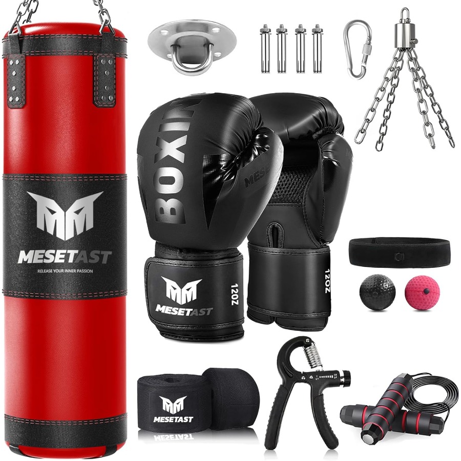 Speed Bag Boxing - 4ft Heavy Punching Bag Set for