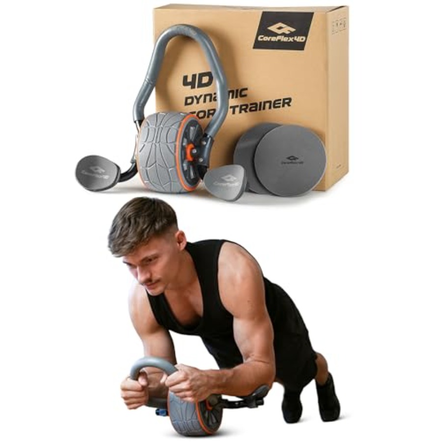 Home Gym Luxury - CoreFlex4D Ab Roller Wheel with Elbow