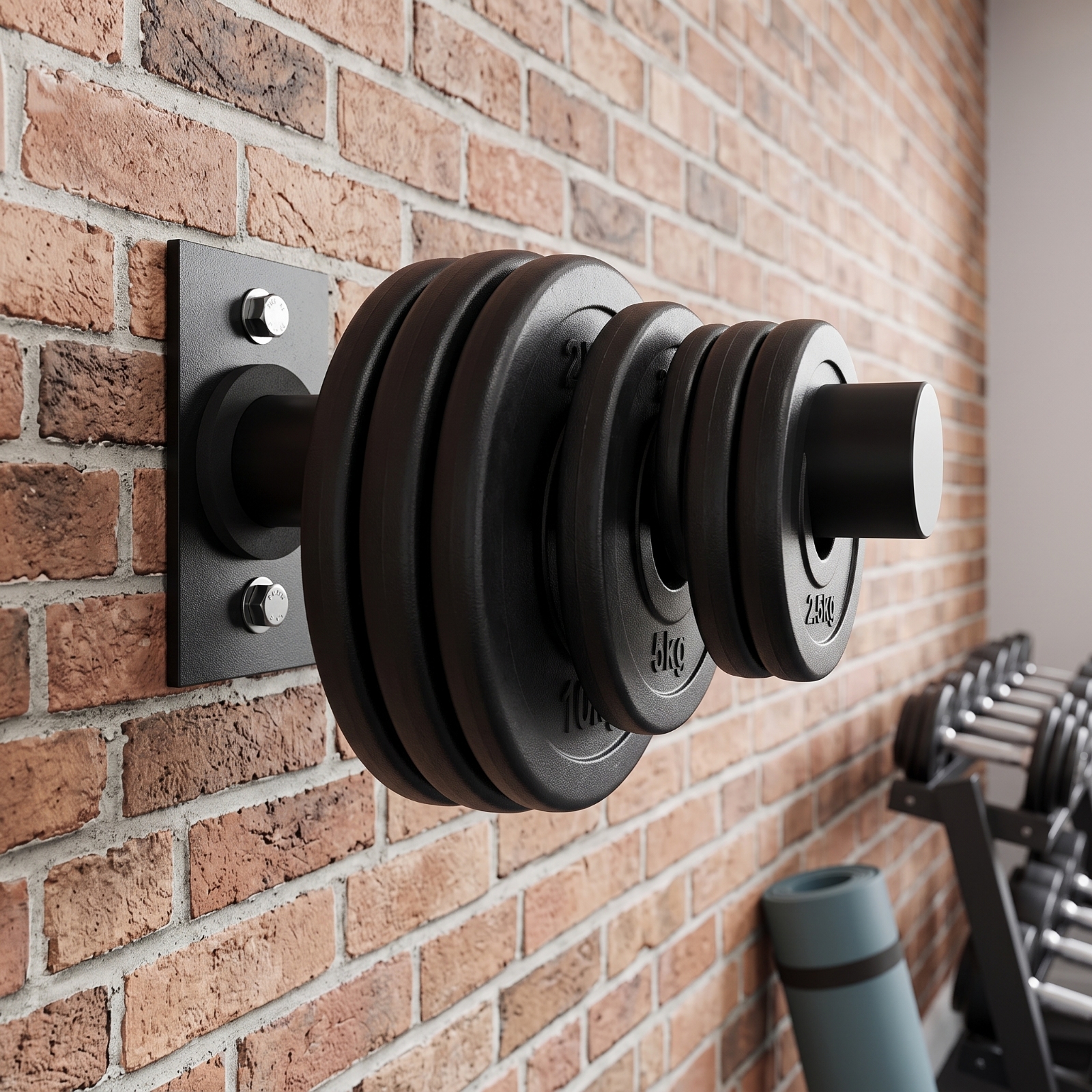 Wall-Mounted Weight Plate Hold – обзор и цена Home Gym Usa