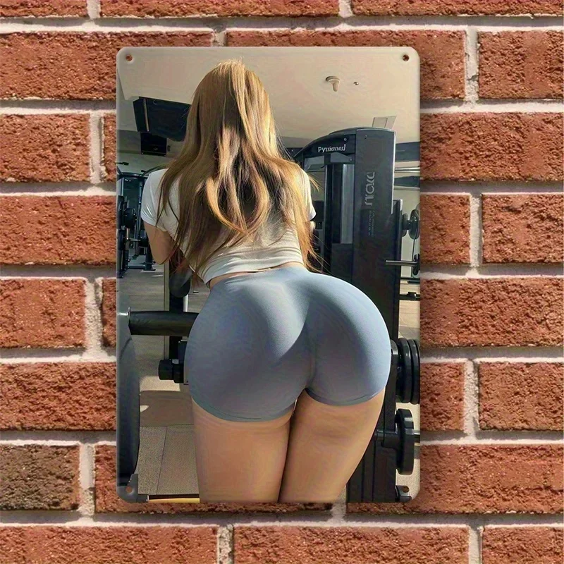 Vintage Butt Metal Wall Art, R – обзор и цена Home Gym Installation