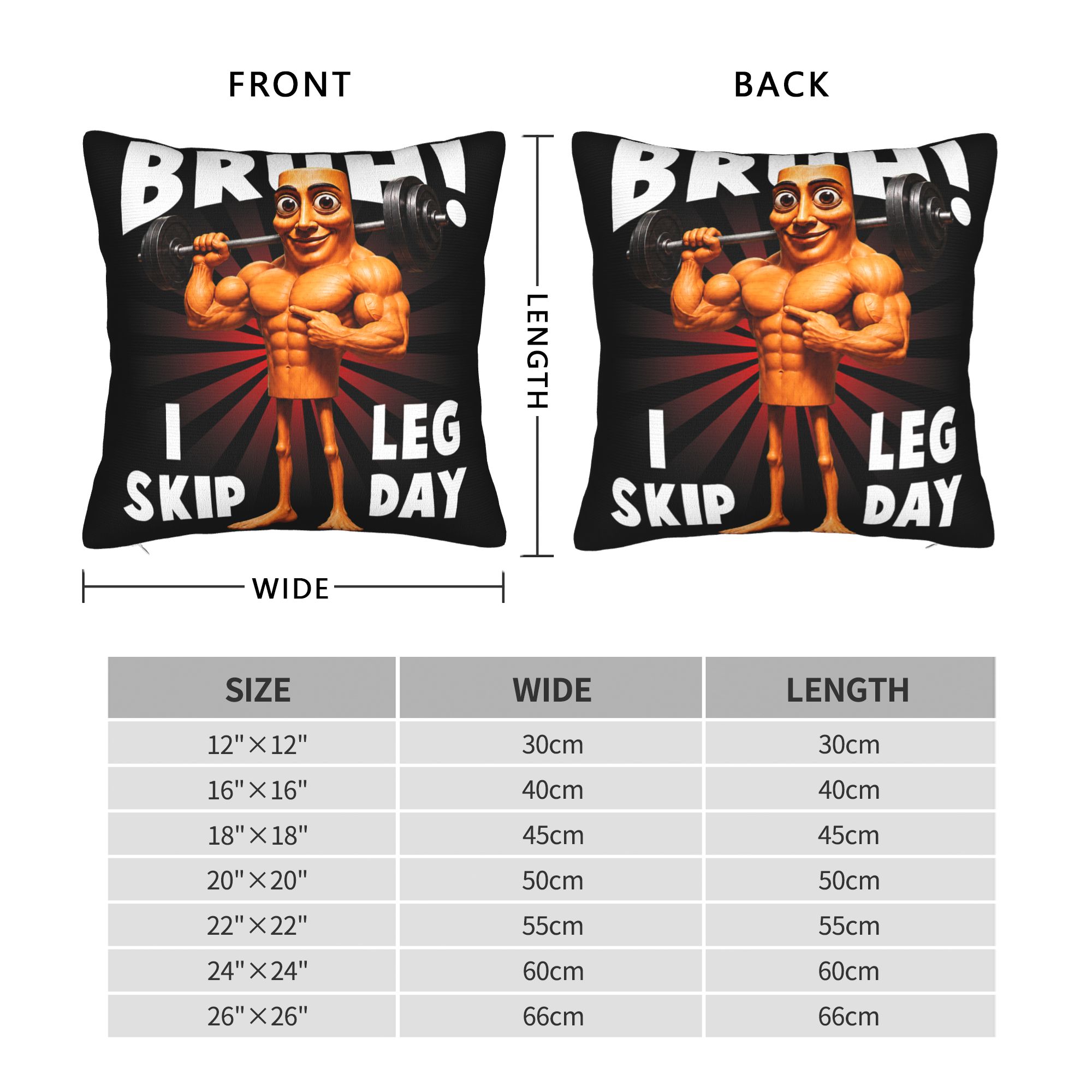 Bruh I Skip Leg Day Tung Tung  – обзор и цена Home Gym Leg Day