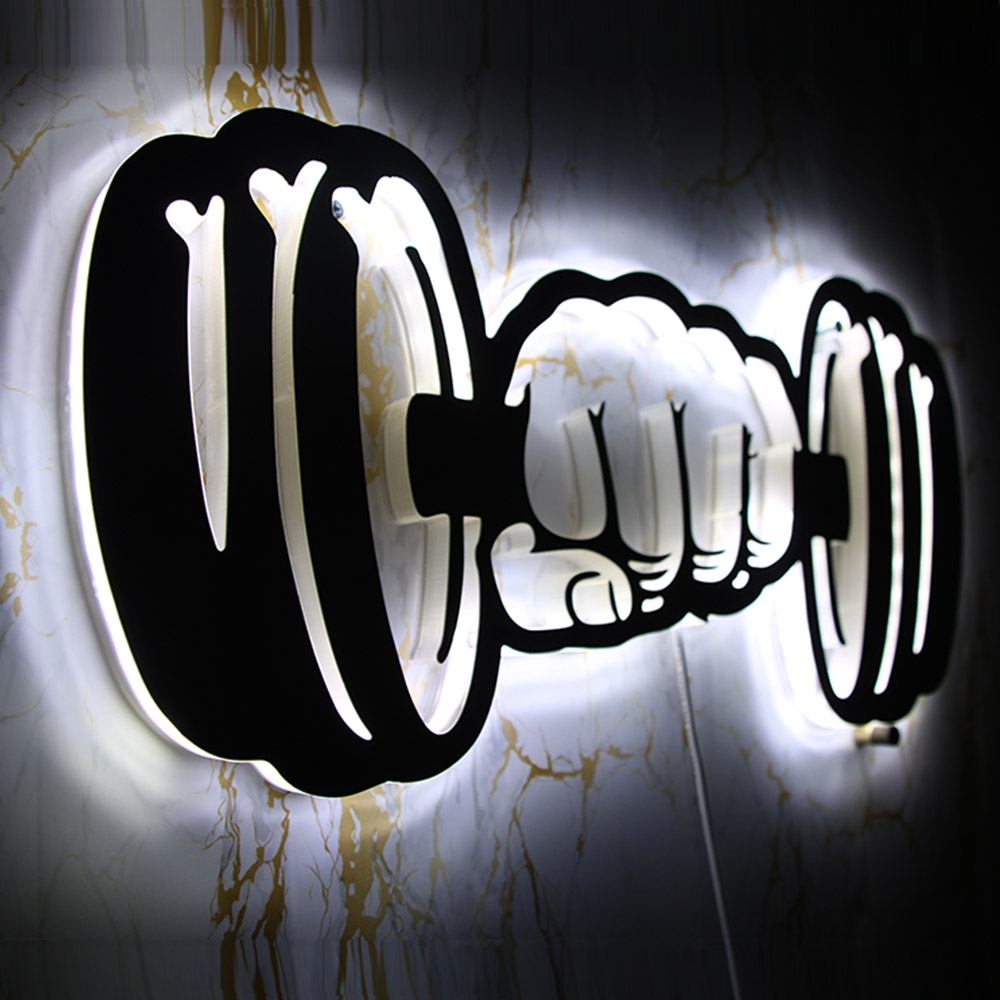 Dumbbells Strength LED Wall Li – обзор и цена Home Gym Neon Sign