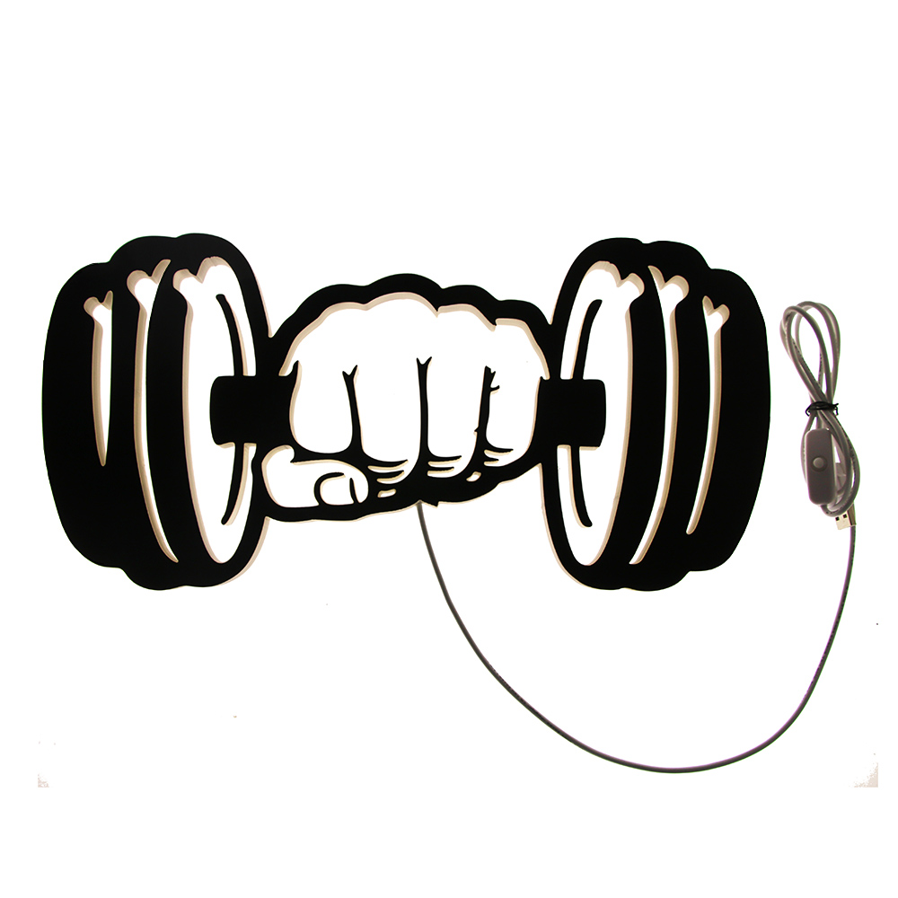 Dumbbells Strength LED Wall Li – обзор и цена Home Gym Neon Sign
