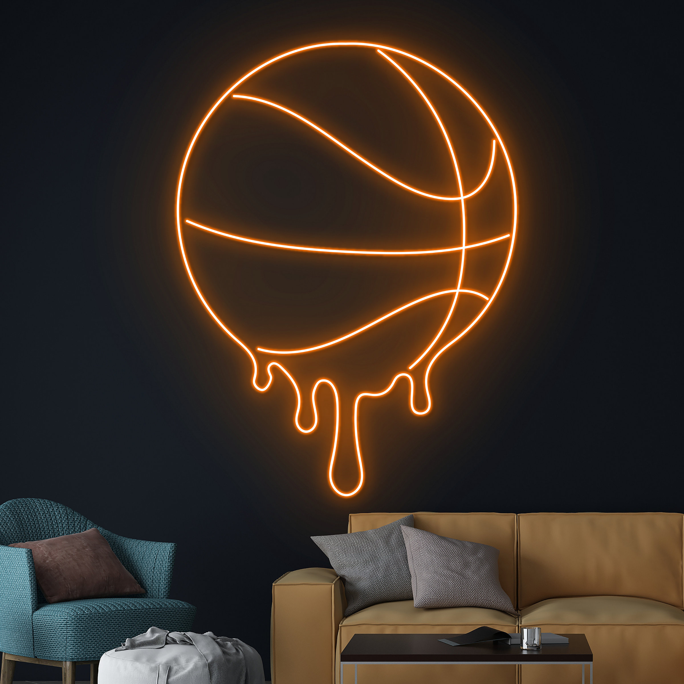 Basketball Neon Sign LED Neon  – обзор и цена Home Gym Neon Sign