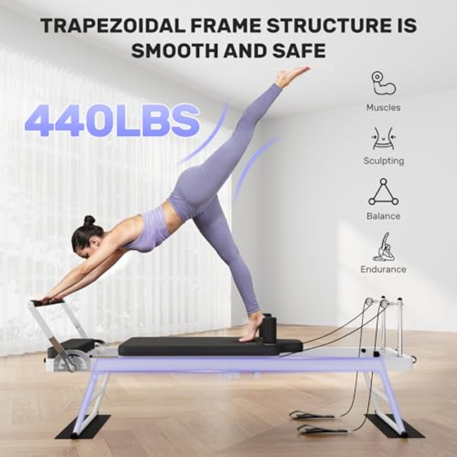 Foldable Pilates Reformer Mach – обзор и цена Home Gym Resistance