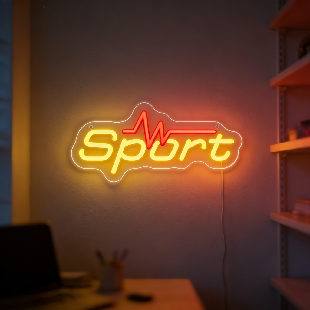 Sport Neon Sign LED USB Dimmab – обзор и цена Home Gym Neon Sign
