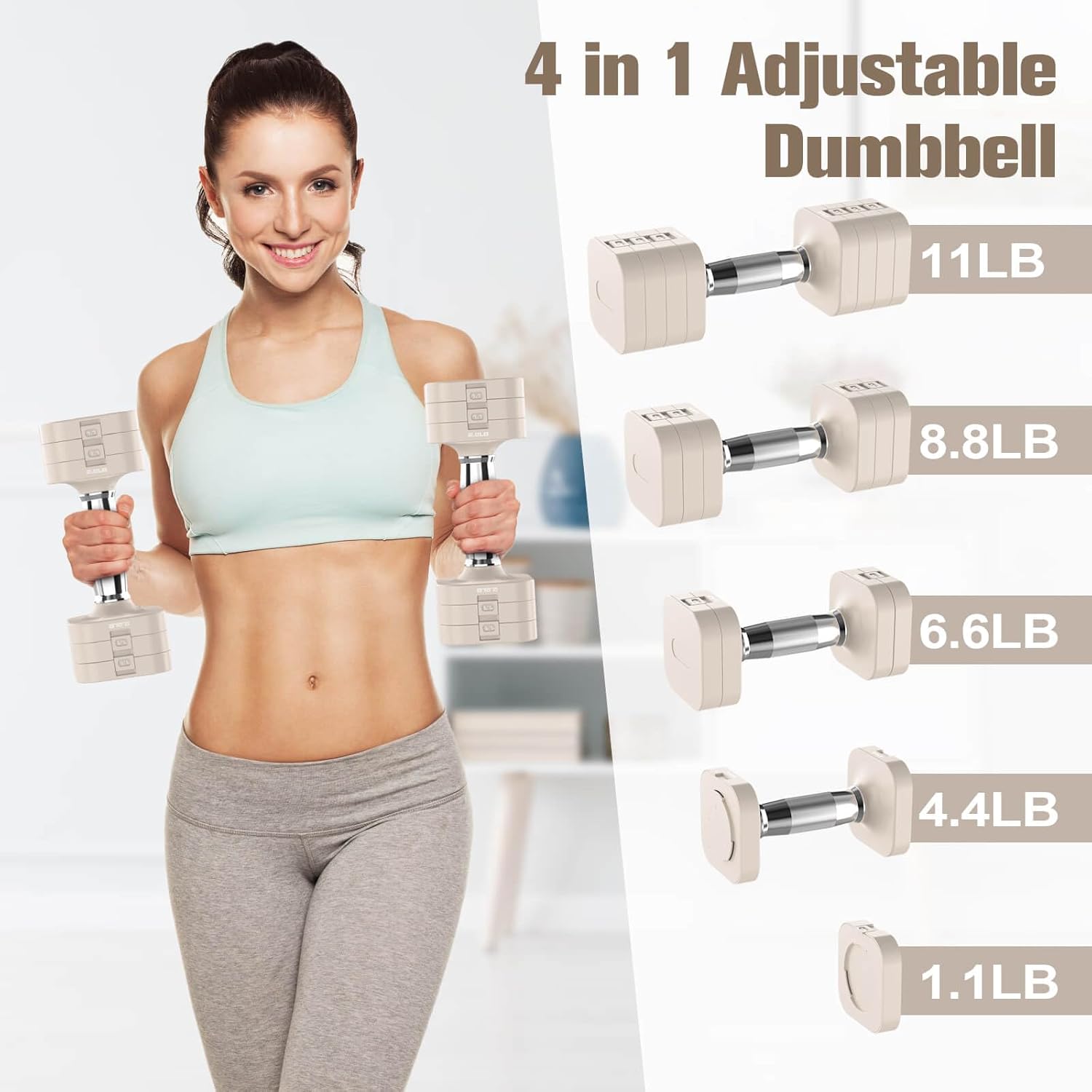 Adjustable Dumbbells Set, 22LB – обзор и цена Home Gym Usa
