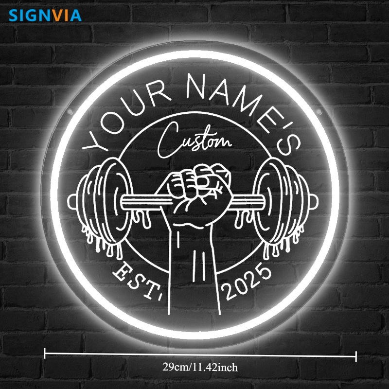 Custom LED Gym Neon Sign Barbe – обзор и цена Home Gym Neon Sign