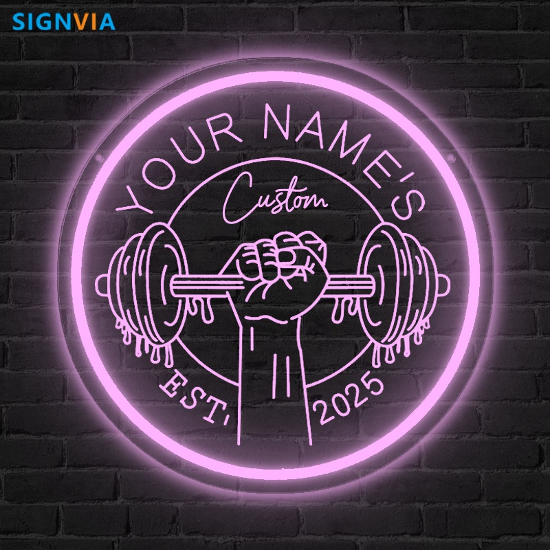 Custom LED Gym Neon Sign Barbe – обзор и цена Home Gym Neon Sign