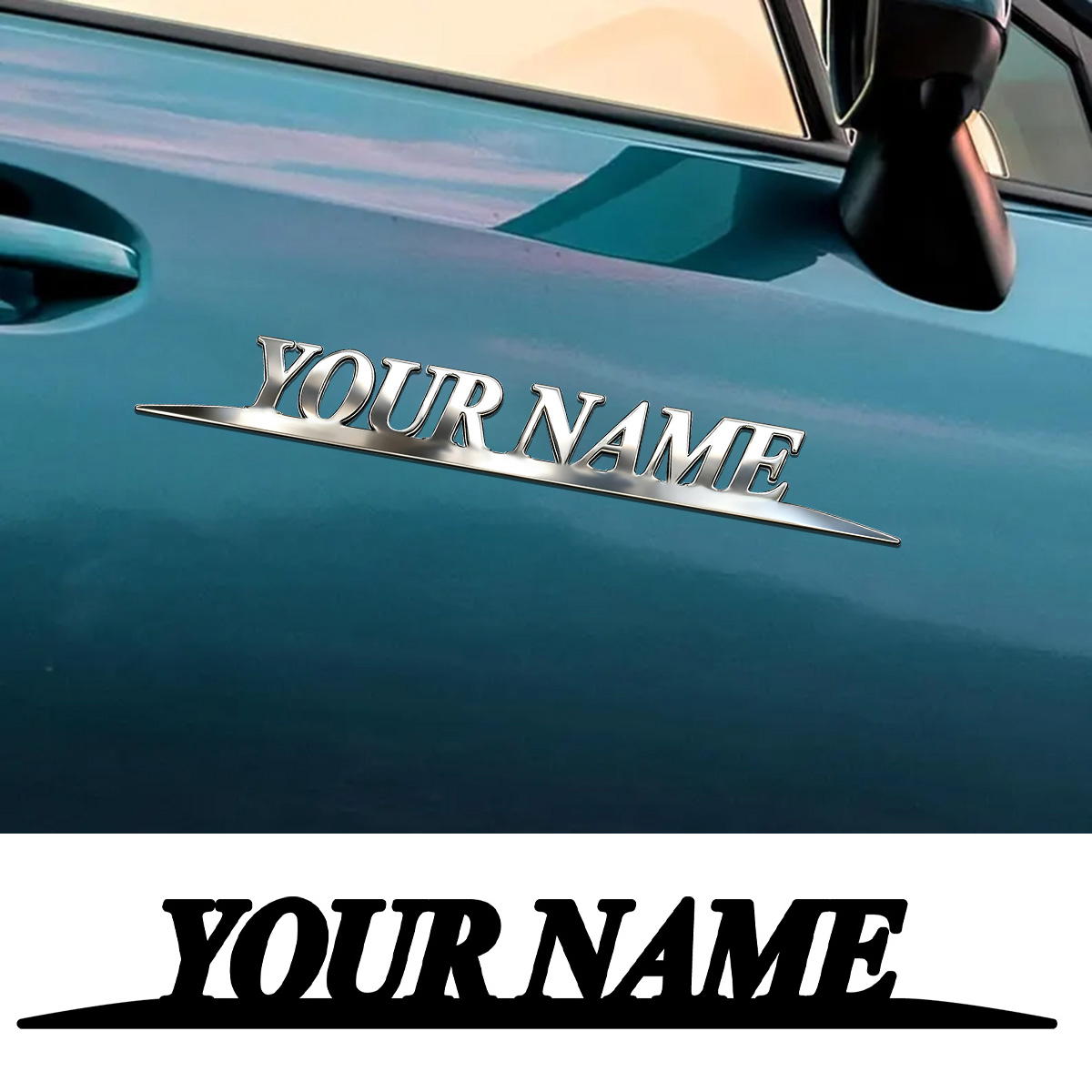 Metal Trendy YOUR NAME Sticker – обзор и цена Weight Plate Bumper
