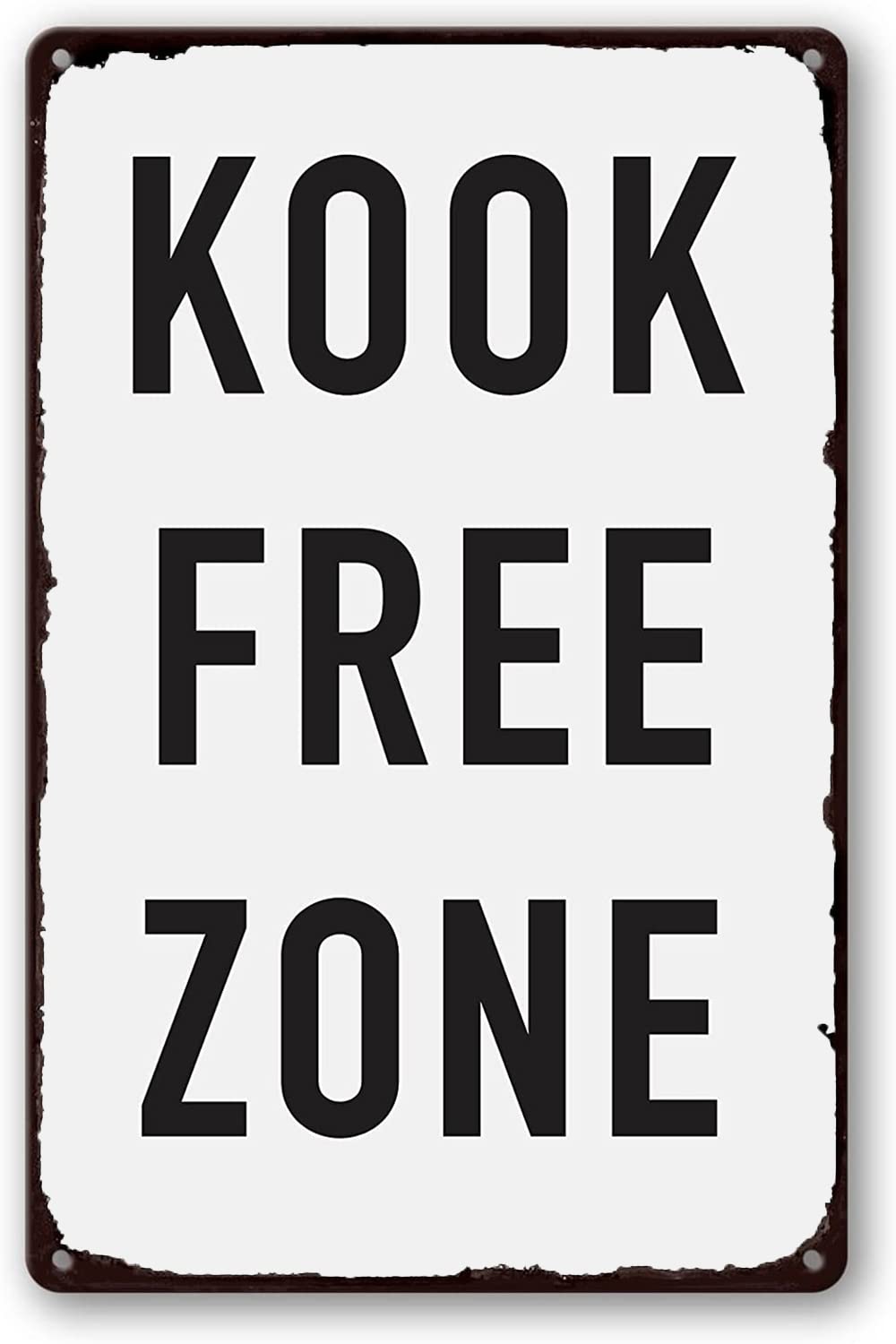 Kook Free Zone Tin Sign Vintag – обзор и цена Home Zone Gym