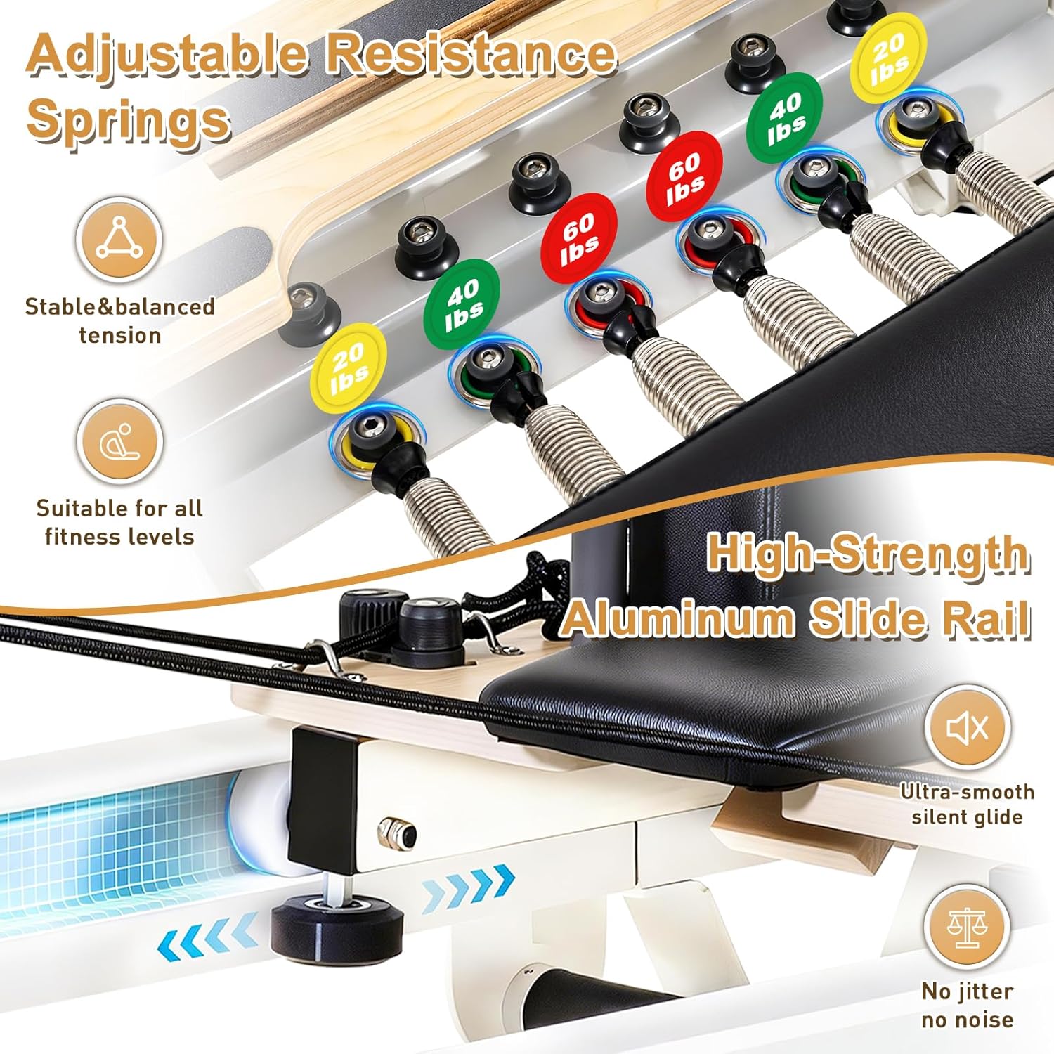 Wall Mounted Pilates Reformer  – обзор и цена Home Gym Resistance