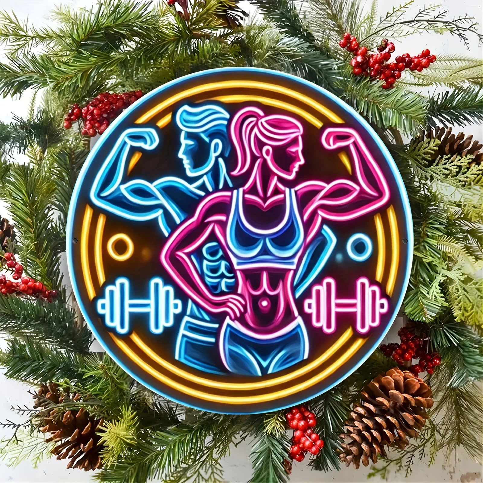 2D Metal Sign Fitness Gym Neon – обзор и цена Home Gym Neon Sign