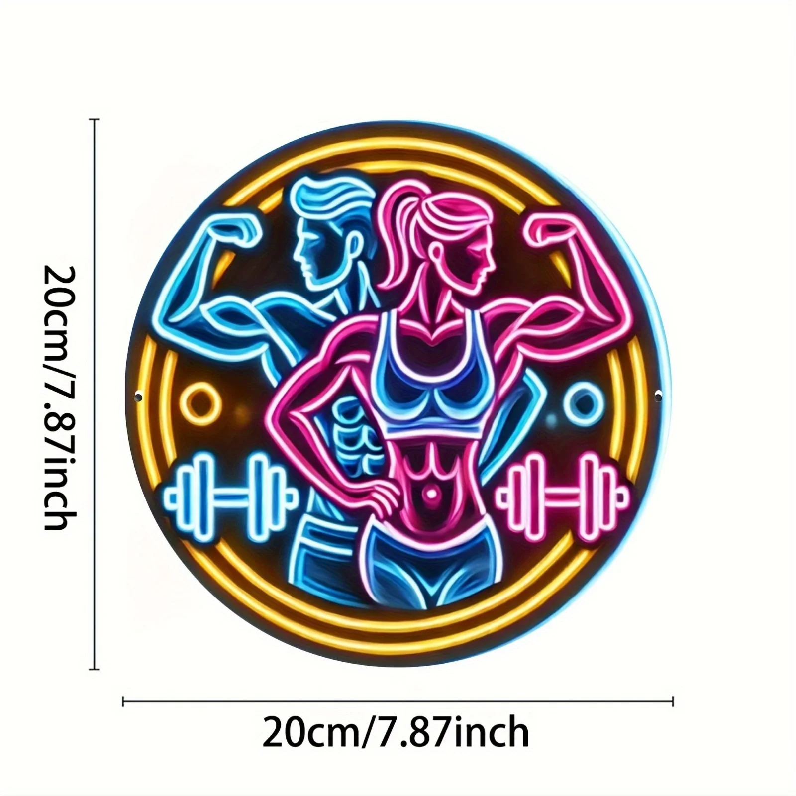 2D Metal Sign Fitness Gym Neon – обзор и цена Home Gym Neon Sign