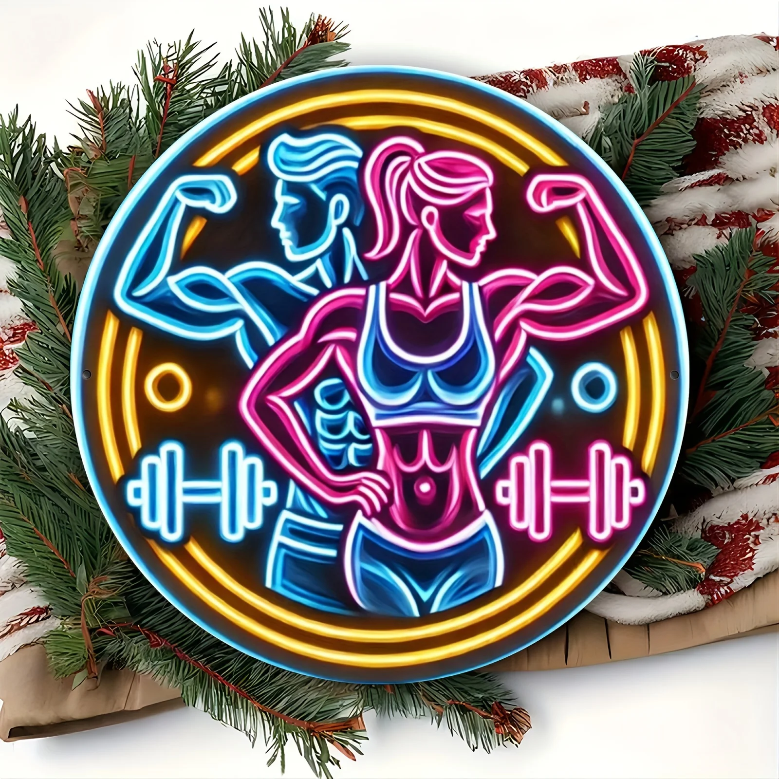 2D Metal Sign Fitness Gym Neon – обзор и цена Home Gym Neon Sign
