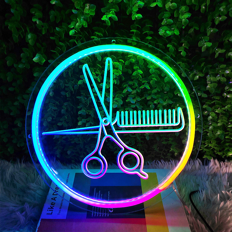 Bluetooth RGBIC Scissors Neon  – обзор и цена Home Gym Neon Sign