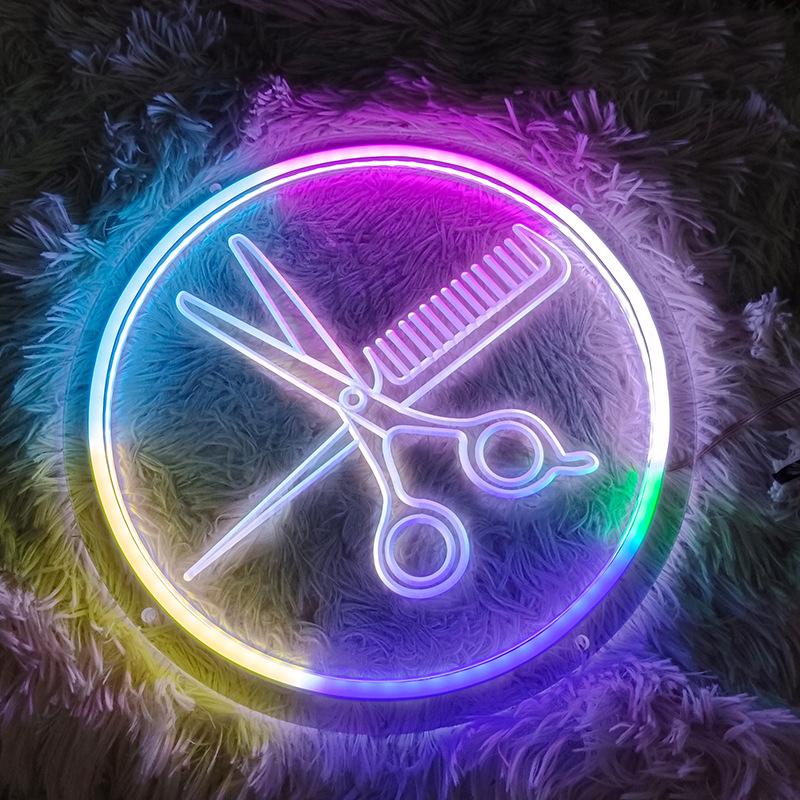 Bluetooth RGBIC Scissors Neon  – обзор и цена Home Gym Neon Sign
