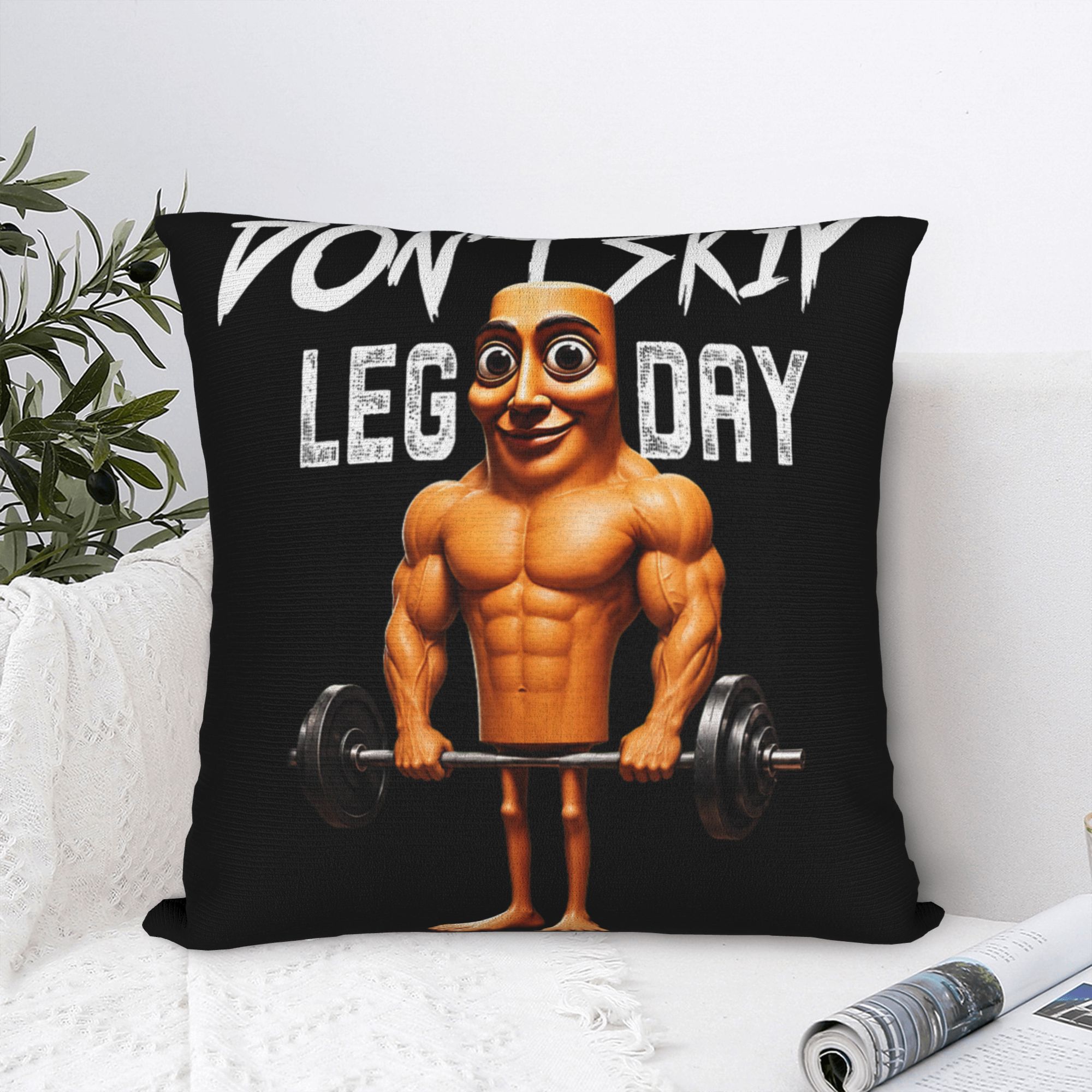 Pillow Case Don't Skip Leg Day – обзор и цена Home Gym Leg Day