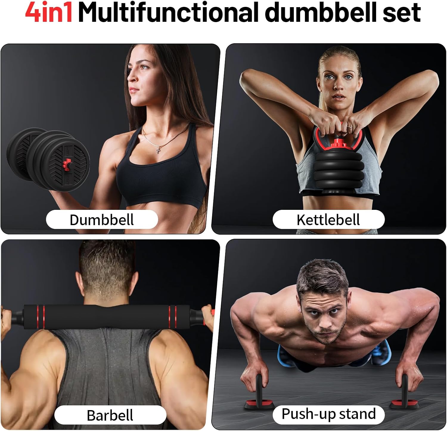 Adjustable Dumbbell Set, 4-in- – обзор и цена Home Gym Usa