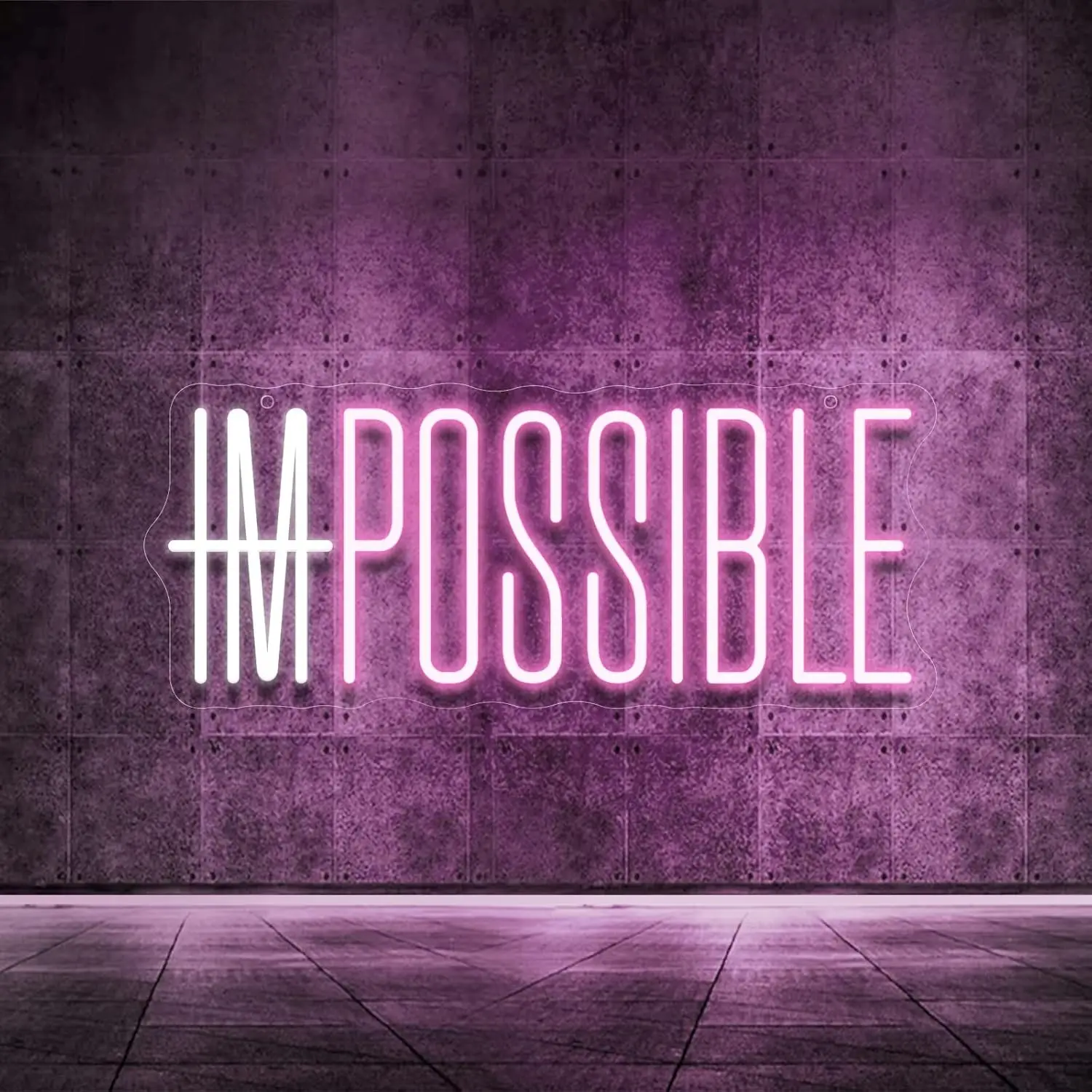 I'm Possible Neon Sign Party D – обзор и цена Home Gym Neon Sign