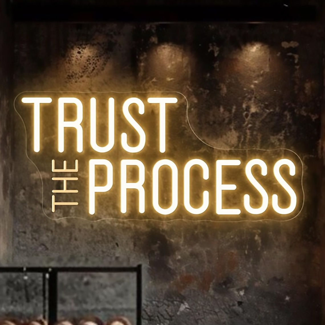 Trust The Process Neon Sign, C – обзор и цена Home Gym Neon Sign