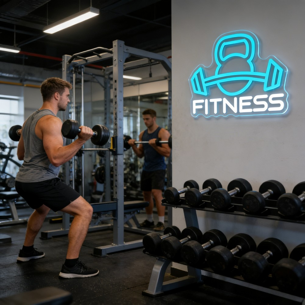 Fitness Neon Sign LED Wall Art – обзор и цена Home Gym Neon Sign