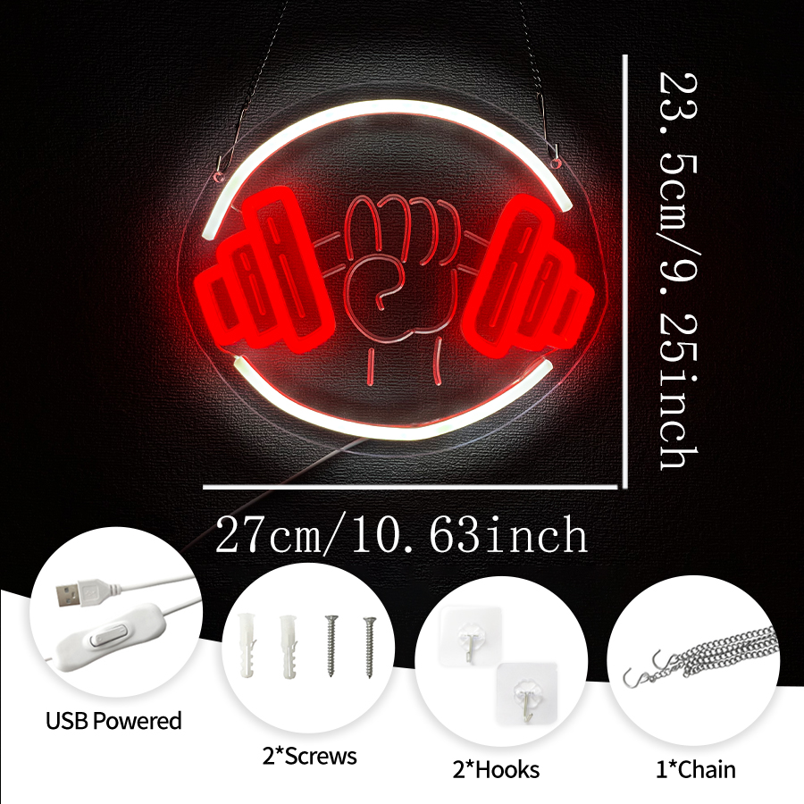 No Pain No Gain Neon Sign for  – обзор и цена Home Gym Neon Sign
