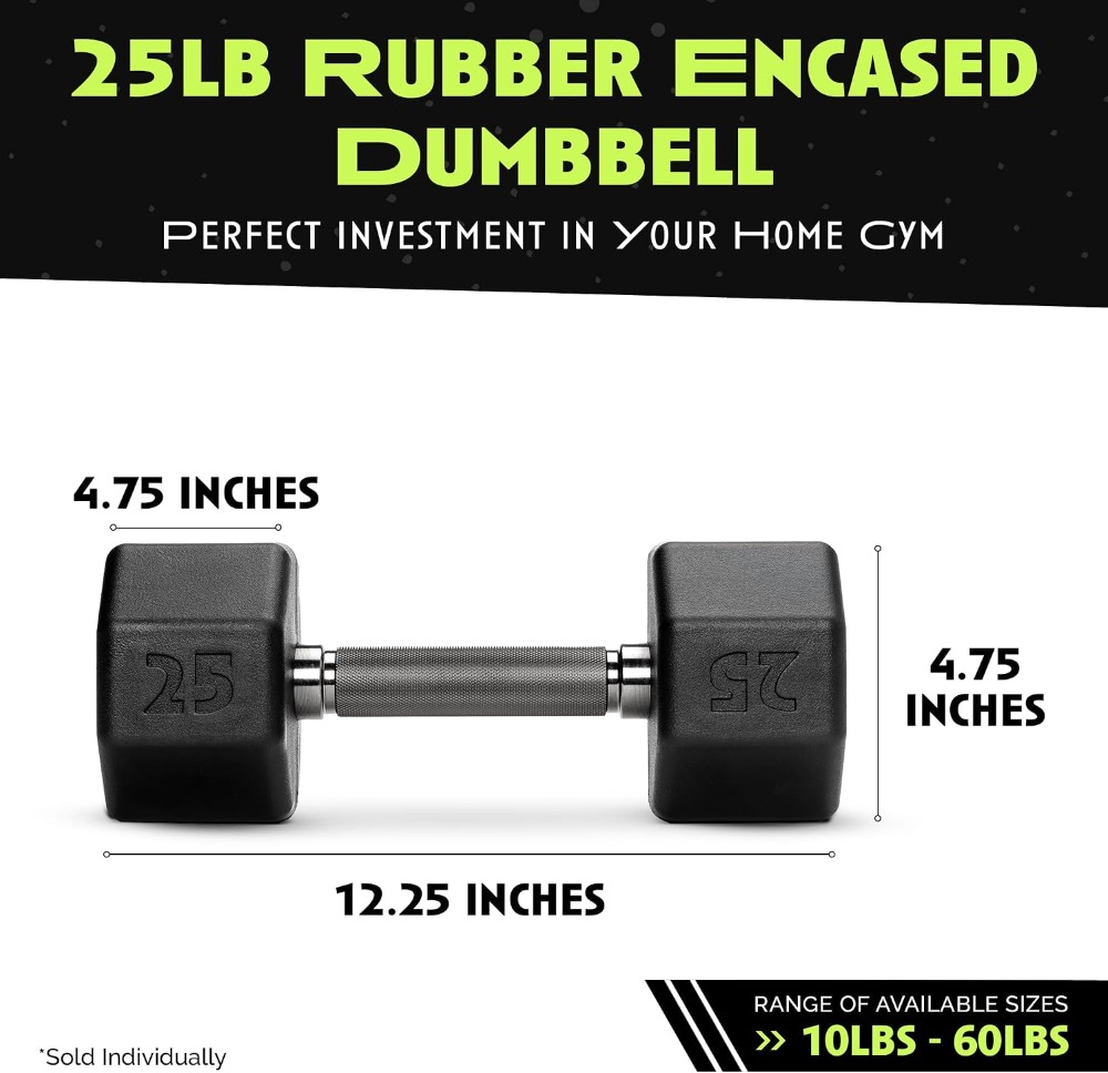 Rubber Coated Dumbbells - No R – обзор и цена Home Gym Usa