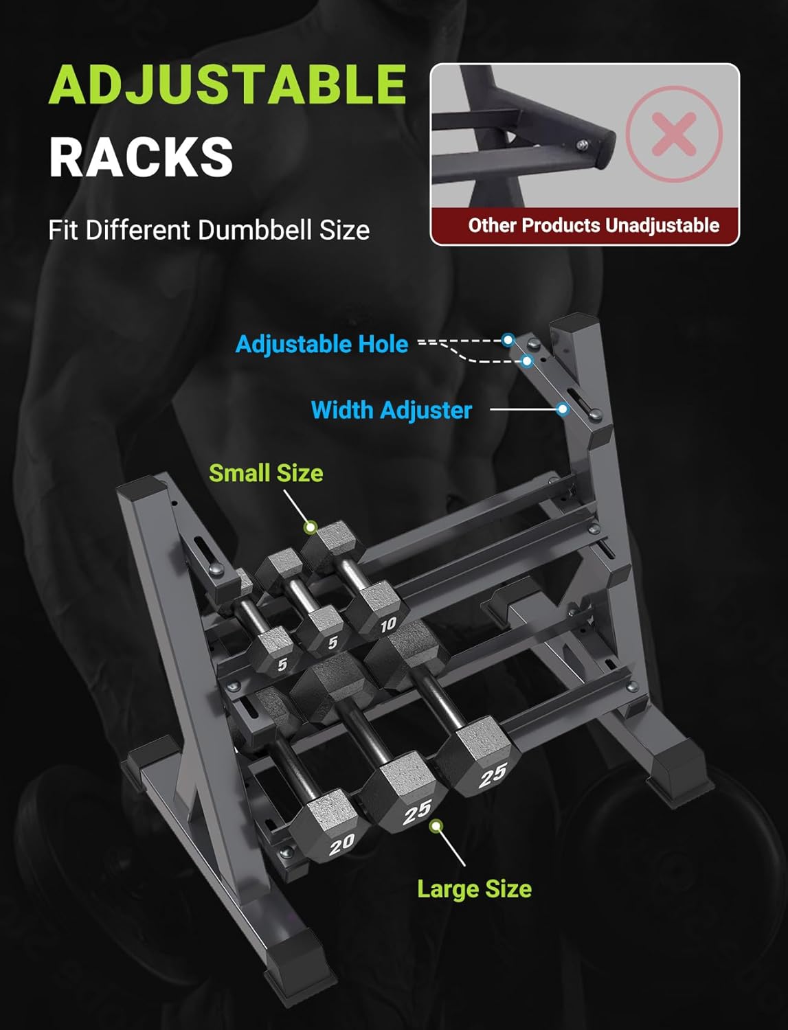 Home Gym Dumbbell Rack, 3 & 5  – обзор и цена Home Gym Usa
